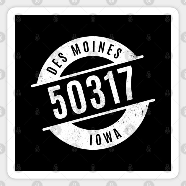 Des Moines Iowa 50317 Zip Code Sticker by creativecurly